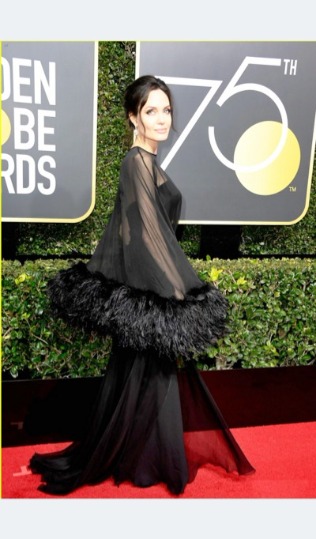 AS SEEN ON ANGELINA JOLIE at 75th Annual Golden Globe Awards in Beverly Hills